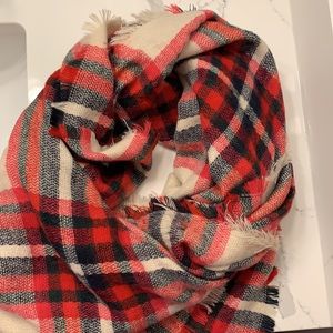 Express plaid blanket scarf